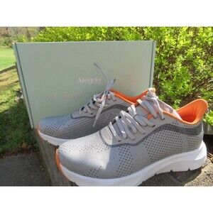 NEW Womens Grey Alegria Rebounce Tennis Shoes, 9.5